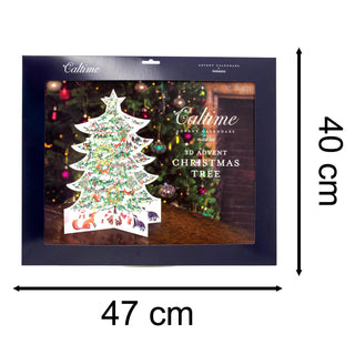 3D Christmas Advent Calendar 3D Christmas Tree | Fold Out Advent Calendar Traditional Advent Calendar | Picture Advent Calendar Paper Advent Calendar
