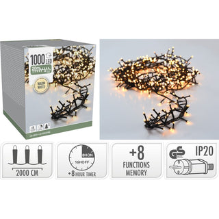 1000 Warm White LED String Lights | Microcluster LEDs for Indoor & Outdoor