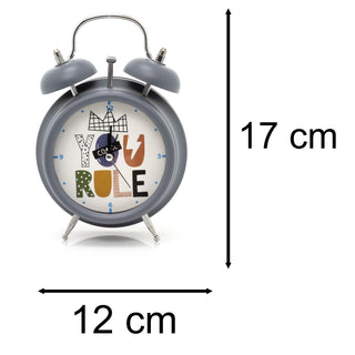 Children's Bedside Analogue Alarm Clock | Kids Alarm Clock Bedside Clock | Cute Retro Style Battery Operated Alarm Clock For Children