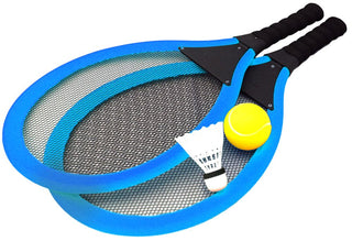 Jumbo Soft Tennis Set With Shuttlecock - Blue