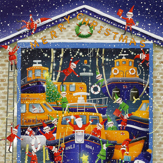 RNLI Lifeboats Christmas Advent Calendar, 24-Door Picture Calendar