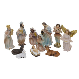 11 - Piece Christmas Nativity Figurines | Traditional Holy Family Figures Set 8cm