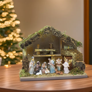 11 - Piece Christmas Nativity Figurines | Traditional Holy Family Figures Set 8cm