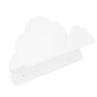 Baby Nursery Childs Bedroom Playroom Cloud Shaped Floating Shelf - Coat Peg Hooks for Kids Room or Nursery Decor - Handmade In UK