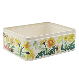 Emma Bridgewater - Wild Flowers Rectangle Storage Tin Biscuit Treat Storage Tin