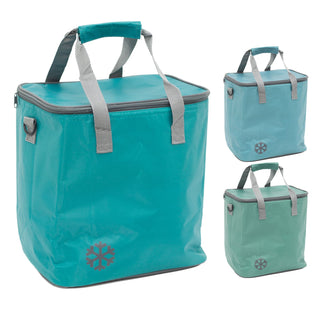 Cool Bag Insulated Picnic Bag 18 Litre | Portable Collapsible Cooler Bag Lunch Tote Bag | Camping Cooler Shopping Bag - Colour Varies One Supplied