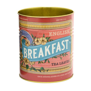 Set Of 2 Replica Vintage Tea Leaves Cans | Retro Metal Display Tins - Tea