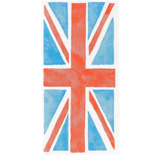 20 Great Britain Flag Union Jack Napkins Party Napkins | Pack Of 20 Britannia Union Jack Paper Napkins | Queens Platinum Jubilee Party Serviettes - 33cm