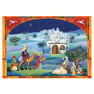 Traditional Christmas Advent Calendar | Wise Men Nativity Advent Calendar | Bethlehem Picture Advent Calendar