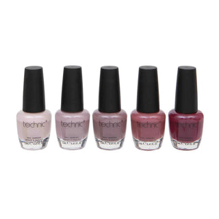 Matte Nail Varnish 5 Piece Gift Set | 5 Vegan Nail Polish Nude Nail Varnishes
