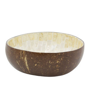 Coconut Shell Decorative Bowl, 13.5cm Boho Trinket Jewellery Ring Dish Catchall