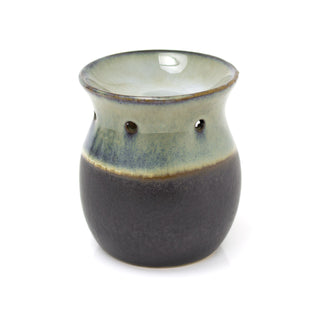 Grey Ombre Glaze Tea Light Essential Oil Burner | Ceramic Wax Melt Burner