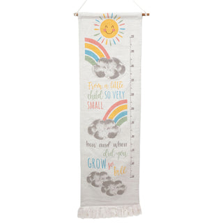 Children's Cotton Rainbow Height Chart | Kids Wall Growth Chart 50 To 150 cm