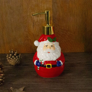 Christmas Character Soap Dispenser | Ceramic Hand Wash Bathroom Soap Dispenser