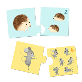Djeco Puzzle Duo Baby Animals Fun and Educational Matching Game for Toddlers