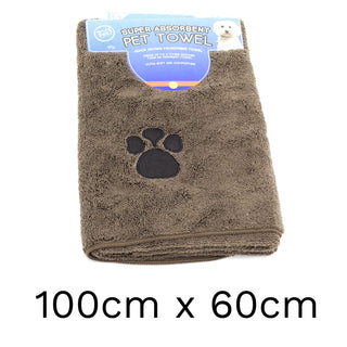 Super Absorbent Microfibre Pet Towel | Puppy Supplies Bath Grooming Dog Towel Robe | Dog Towels Absorbent Large