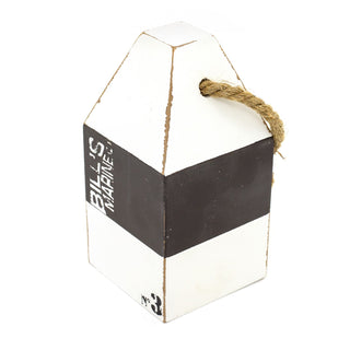 Nautical Wooden Doorstop | Coastal Lobster Buoy Door Stop With Rope Handle