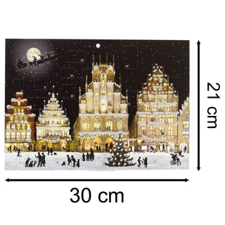 Christmas Advent Calendar Wintry City | Traditional Picture Advent Calendar