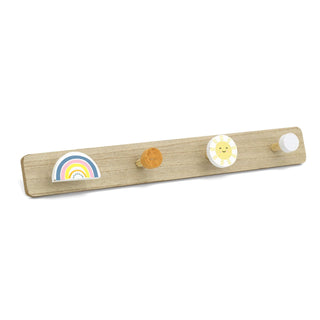 Children's Rainbow Coat Rack | Kids Wall Mounted Decorative Coat Hooks