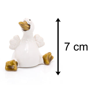 Ceramic Duck Ornament Duck Statue | Mini Duck Figurine Statue | Bird Sculpture Duck Decorations