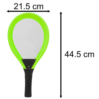 2 Player Soft Tennis Set With Soft Ball And Shuttlecock | Outdoor Beach Toy Tennis Rackets For Kids To Play Tennis or Badminton | Kids Garden Toys