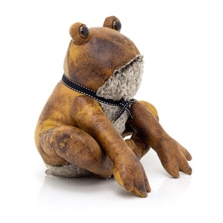 Jeremy Frog Doorstop | Faux Leather Weighted Toad Shaped Animal Door Stop 1.9kg