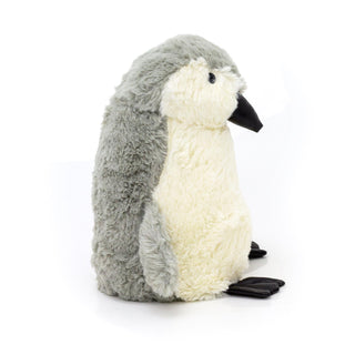 Take Me Home Plush Penguin Doorstop ~ Decorative Door Stop Grey