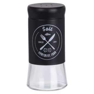 Vintage Style Glass Salt & Pepper Set | 2-Piece Retro Salt & Pepper Shakers
