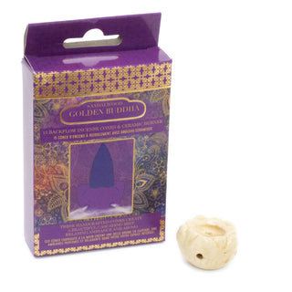 15 Backflow Incense Cones And Ceramic Burner | Waterfall Back Flowing Incense Cones With Holder | Aromatherapy Burner