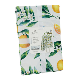 Orange Fruit Dining Table Cloth, 180x130cm Rectangle Polyester Tablecloth