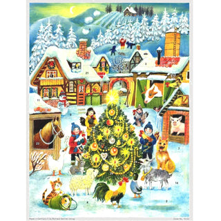 Celebrate Christmas at the Farm | Traditional Christmas Paper Advent Calendar