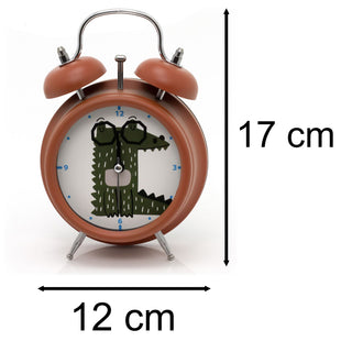 Children's Bedside Analogue Alarm Clock | Kids Alarm Clock Bedside Clock | Cute Retro Style Battery Operated Alarm Clock For Children