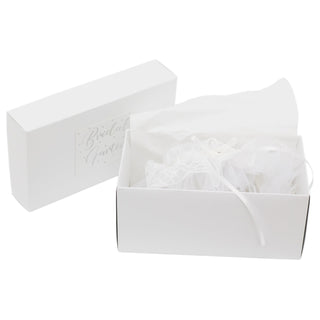 Elegant White Lace Bridal Garter With Gift Box | Elasticated Lace Leg Thigh Garter | Wedding Garter Keepsake Wedding Accessories