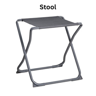 2 in 1 Folding Camping Stool and Table, Portable Outdoor Seat with Table Top