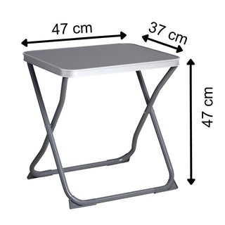 2 in 1 Folding Camping Stool and Table, Portable Outdoor Seat with Table Top