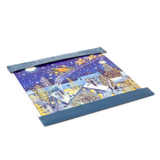 Christmas Advent Calendar Santa & Reindeer Advent Calendar Greetings Card