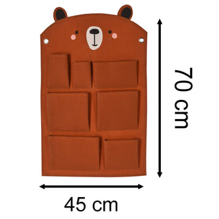 Childrens Bedroom Hanging Organiser With 7 Pockets | Kids Wall Storage