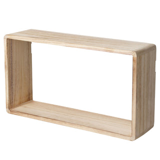 Set Of 3 Wooden Cube Floating Wall Shelves | Wall Mounted Display Shelf Set