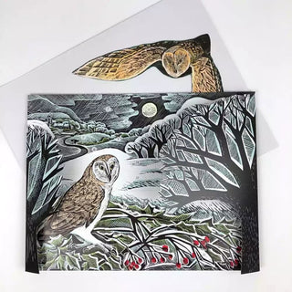 Owl in Winter Pop-up 3D Advent Calendar | Bird Christmas Calendar - 40x30cm