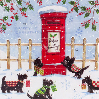 Christmas Advent Calendar Seasons Greetings | Dogs Picture Advent Calendar