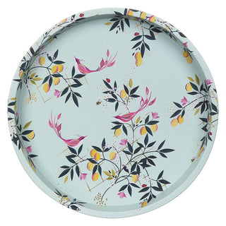 Sara Miller - Orchard Deep Well Tin Tray | Round Kitchen Serving Tray - 31cm