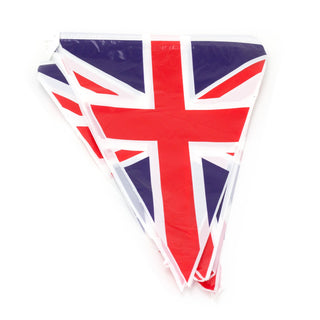 4.3m Union Jack Bunting British Flag Triangle Bunting | 14 Flags Union Jack Bunting | Queens Platinum Jubilee Bunting Party Bunting