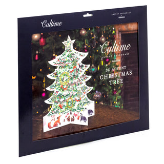 3D Christmas Advent Calendar 3D Christmas Tree | Fold Out Advent Calendar Traditional Advent Calendar | Picture Advent Calendar Paper Advent Calendar