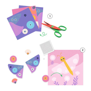 Djeco DJ09057 Get Creative with Paper Craft Set the Art of Crinkle Cutting