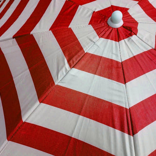 200cm Beach Umbrella Sun Shade UV50 Protection | 2m Protective Beach Parasol | Holiday Travel Beach Umbrella - Colour Varies One Supplied