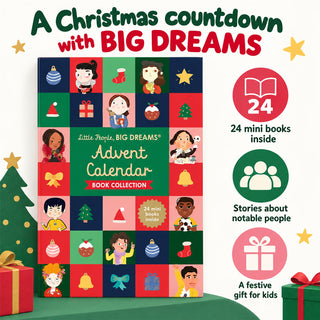 Christmas Book Advent Calendar, 24 Mini Notable People Books for Kids