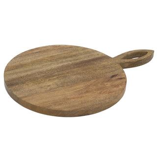 27cm Round Mango Wood Chopping Board | Wooden Cutting Board Serving Sharing Platter | Food Presentation Board