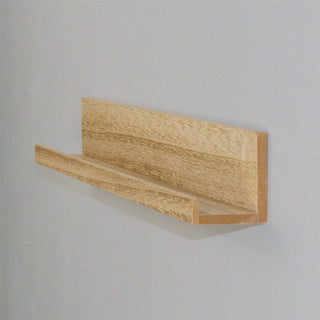 Natural Wall Shelf | Floating Spice Rack Ornament & Photo Display Shelf - 58cm