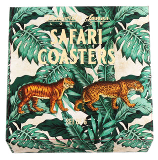 Pack Of 6 Stunning Safari Coasters For Drinks ~ Coffee Table Mats