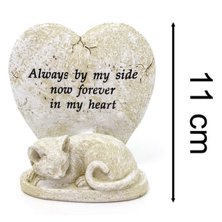 Cat Memorial Ornament | Pet Cat Remembrance Plaque Resin Pet Cat Memorial Statue